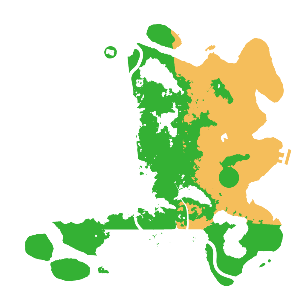 Biome Rust Map: Procedural Map, Size: 4000, Seed: 3268