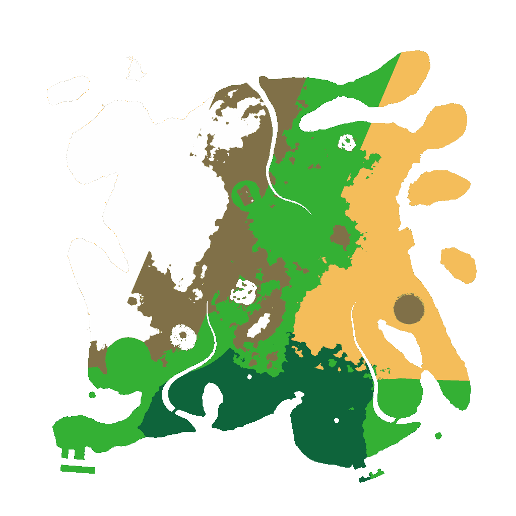 Biome Rust Map: Procedural Map, Size: 3000, Seed: 612351