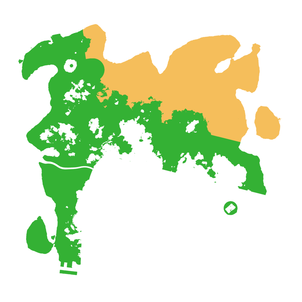 Biome Rust Map: Procedural Map, Size: 3500, Seed: 936429099