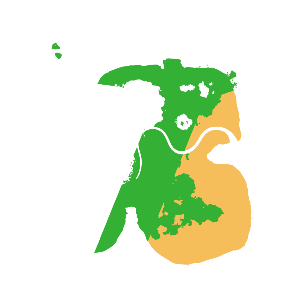 Biome Rust Map: Procedural Map, Size: 2000, Seed: 12345