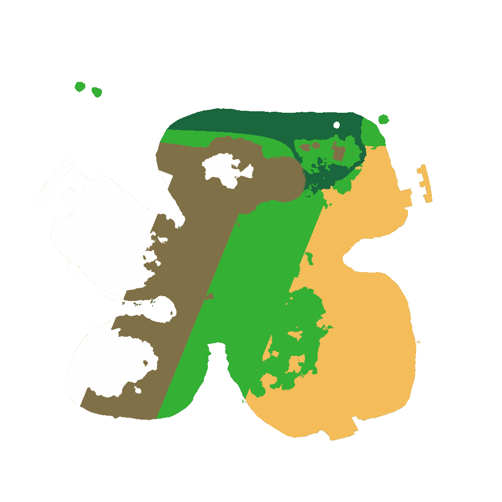 Biome Rust Map: Procedural Map, Size: 2000, Seed: 12345