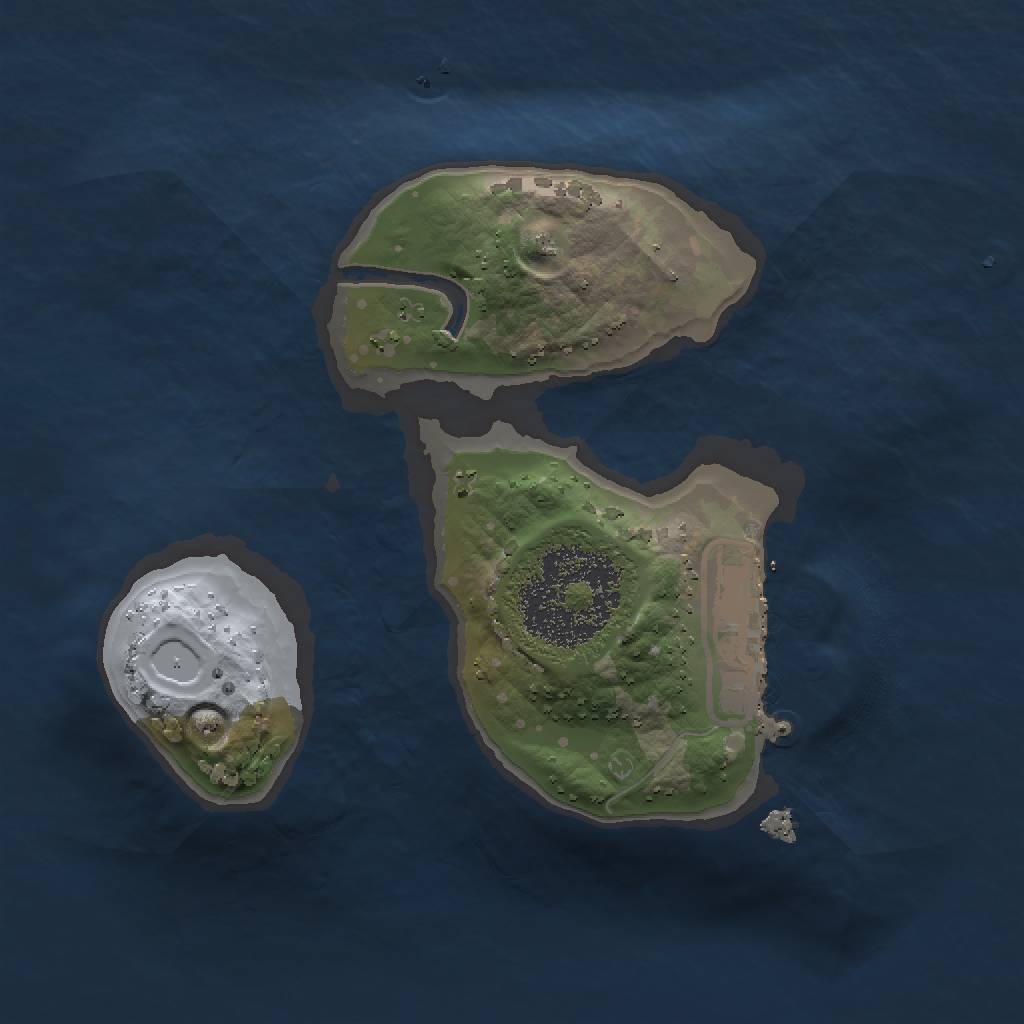 Rust Map: Procedural Map, Size: 1500, Seed: 97386434, 4 Monuments