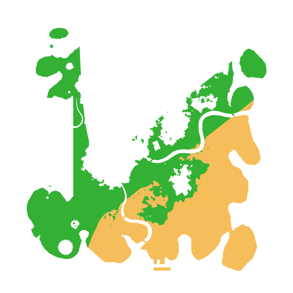 Biome Rust Map: Procedural Map, Size: 3500, Seed: 3536786