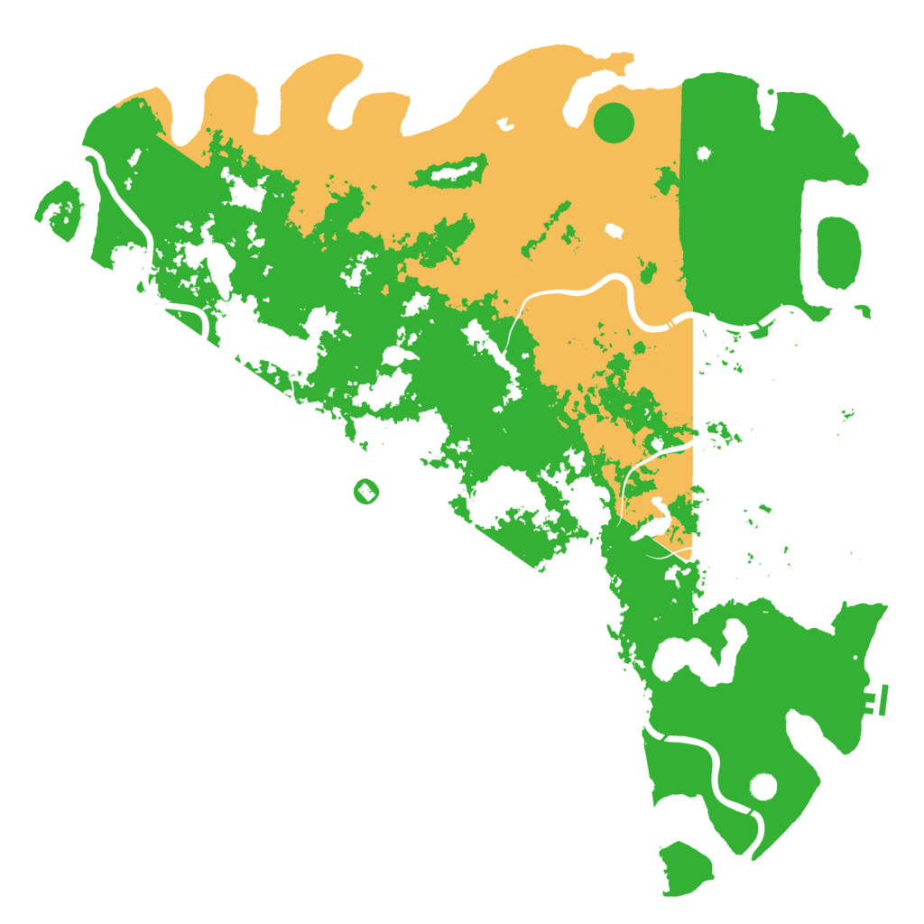 Biome Rust Map: Procedural Map, Size: 6000, Seed: 8734