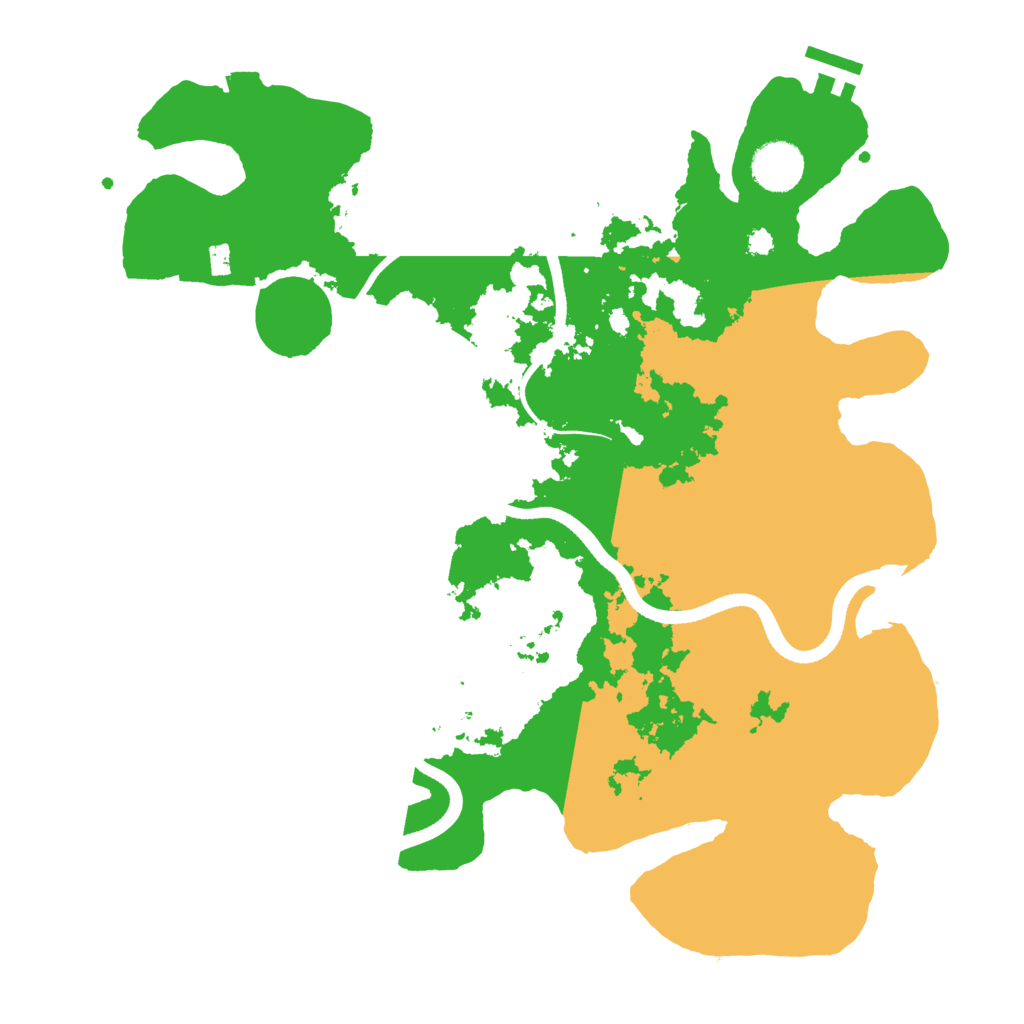 Biome Rust Map: Procedural Map, Size: 3550, Seed: 329079