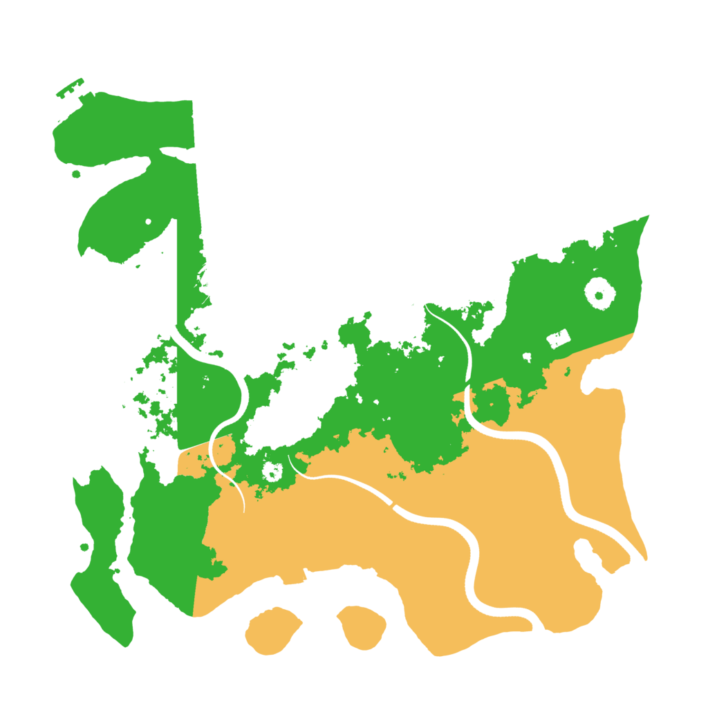 Biome Rust Map: Procedural Map, Size: 3500, Seed: 6740