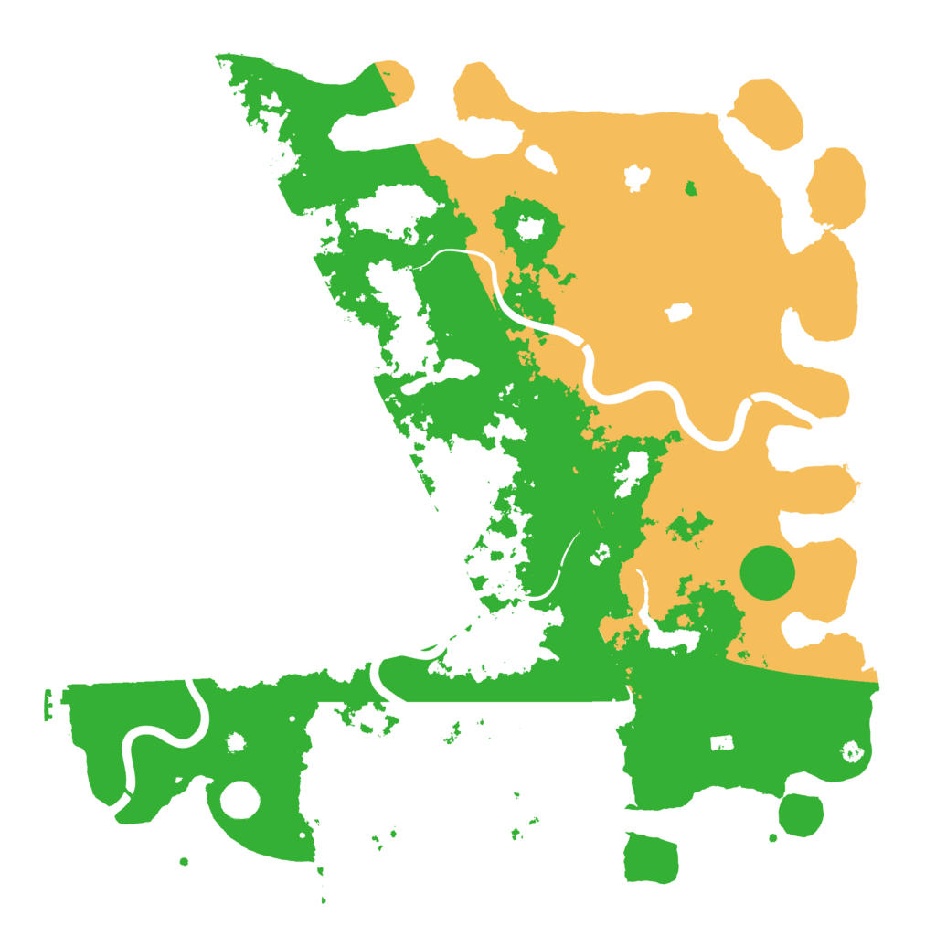 Biome Rust Map: Procedural Map, Size: 4500, Seed: 123456