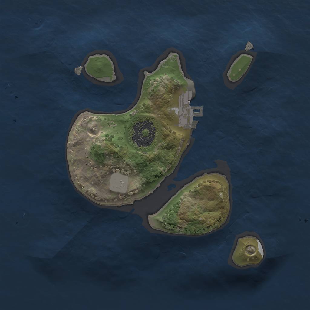 Rust Map: Procedural Map, Size: 1800, Seed: 420, 6 Monuments