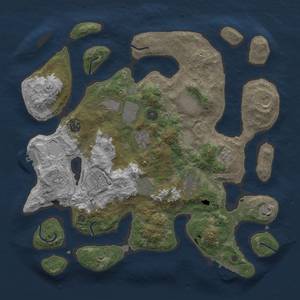 Thumbnail Rust Map: Procedural Map, Size: 4000, Seed: 51, 18 Monuments