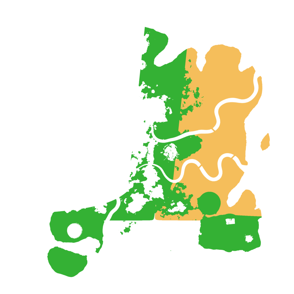 Biome Rust Map: Procedural Map, Size: 3500, Seed: 72763467