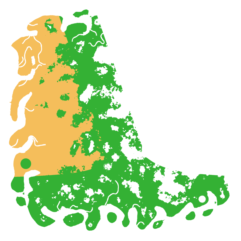 Biome Rust Map: Procedural Map, Size: 6000, Seed: 4100