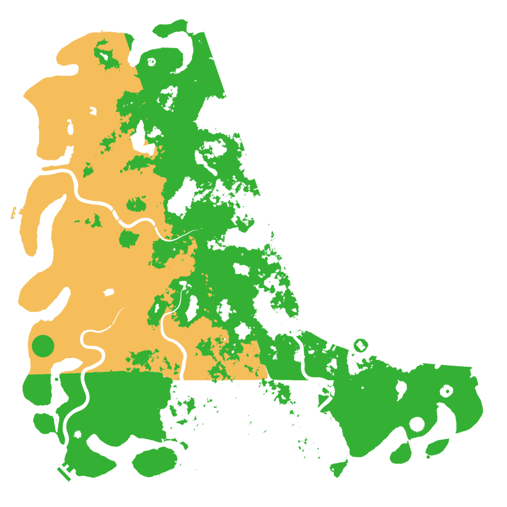 Biome Rust Map: Procedural Map, Size: 6000, Seed: 4100