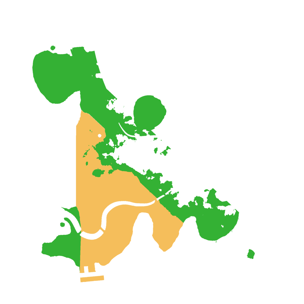 Biome Rust Map: Procedural Map, Size: 2600, Seed: 54774779