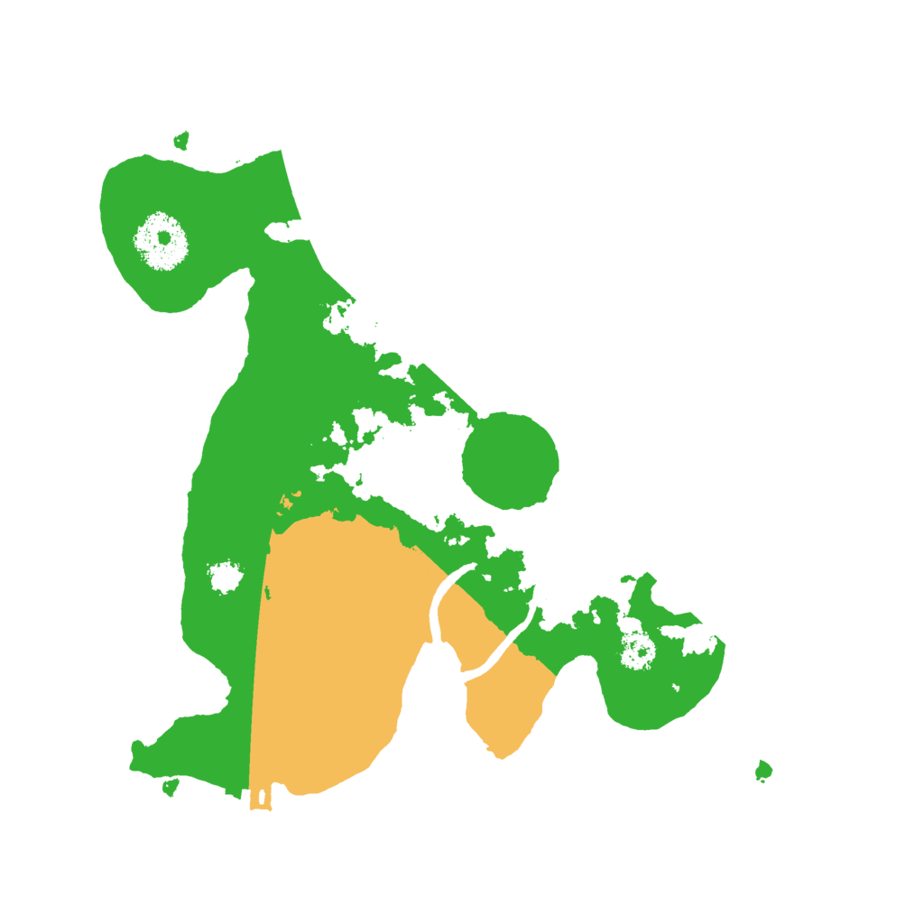 Biome Rust Map: Procedural Map, Size: 2600, Seed: 54774779