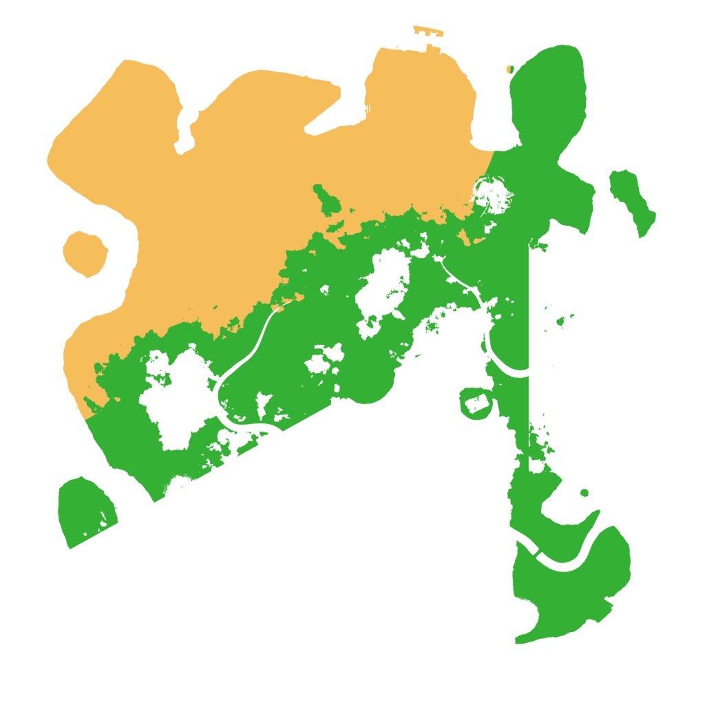 Biome Rust Map: Procedural Map, Size: 3500, Seed: 3211