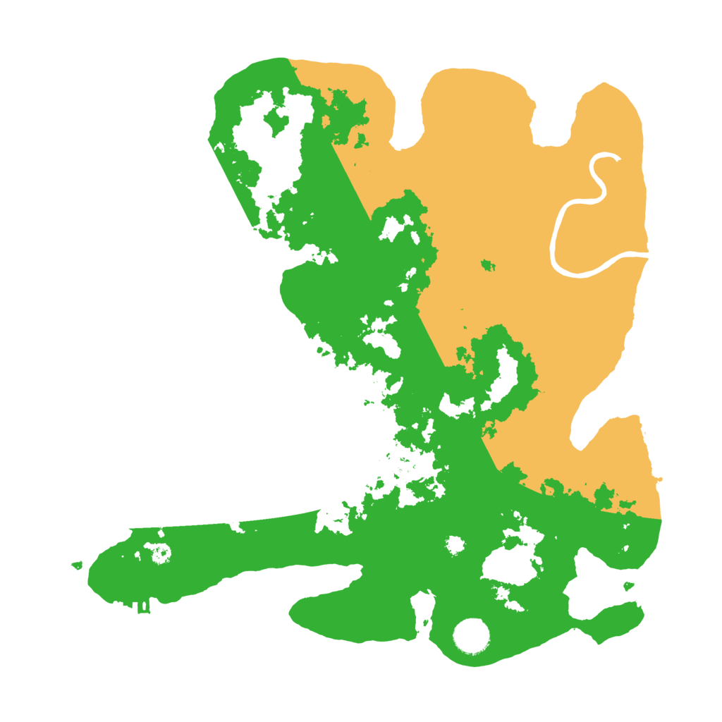 Biome Rust Map: Procedural Map, Size: 3550, Seed: 851283445