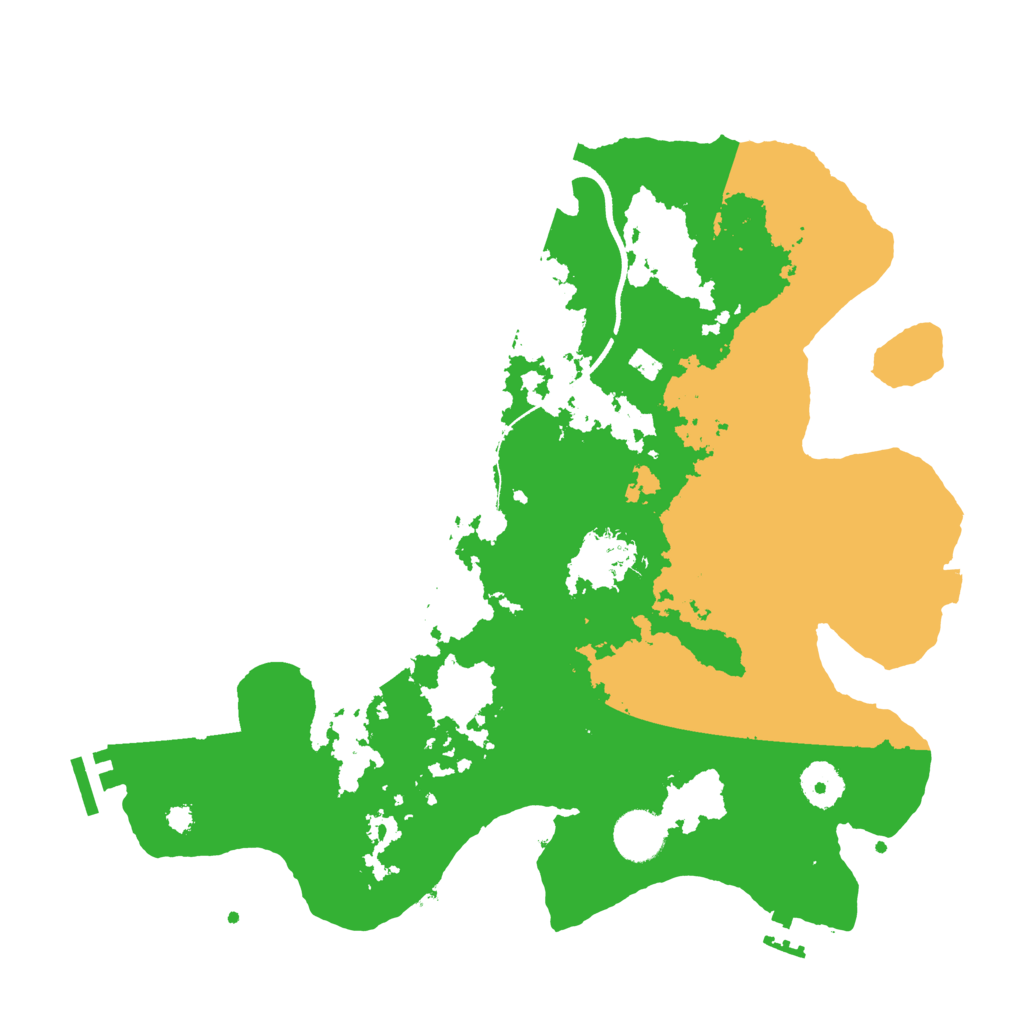 Biome Rust Map: Procedural Map, Size: 3500, Seed: 15313