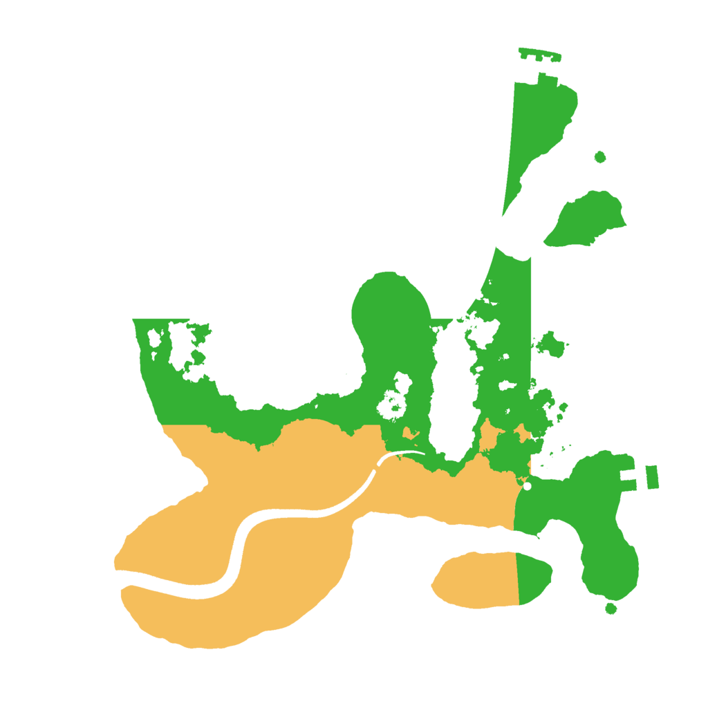 Biome Rust Map: Procedural Map, Size: 2500, Seed: 15