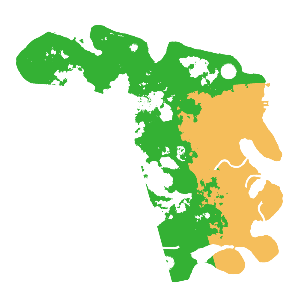 Biome Rust Map: Procedural Map, Size: 3500, Seed: 391466175