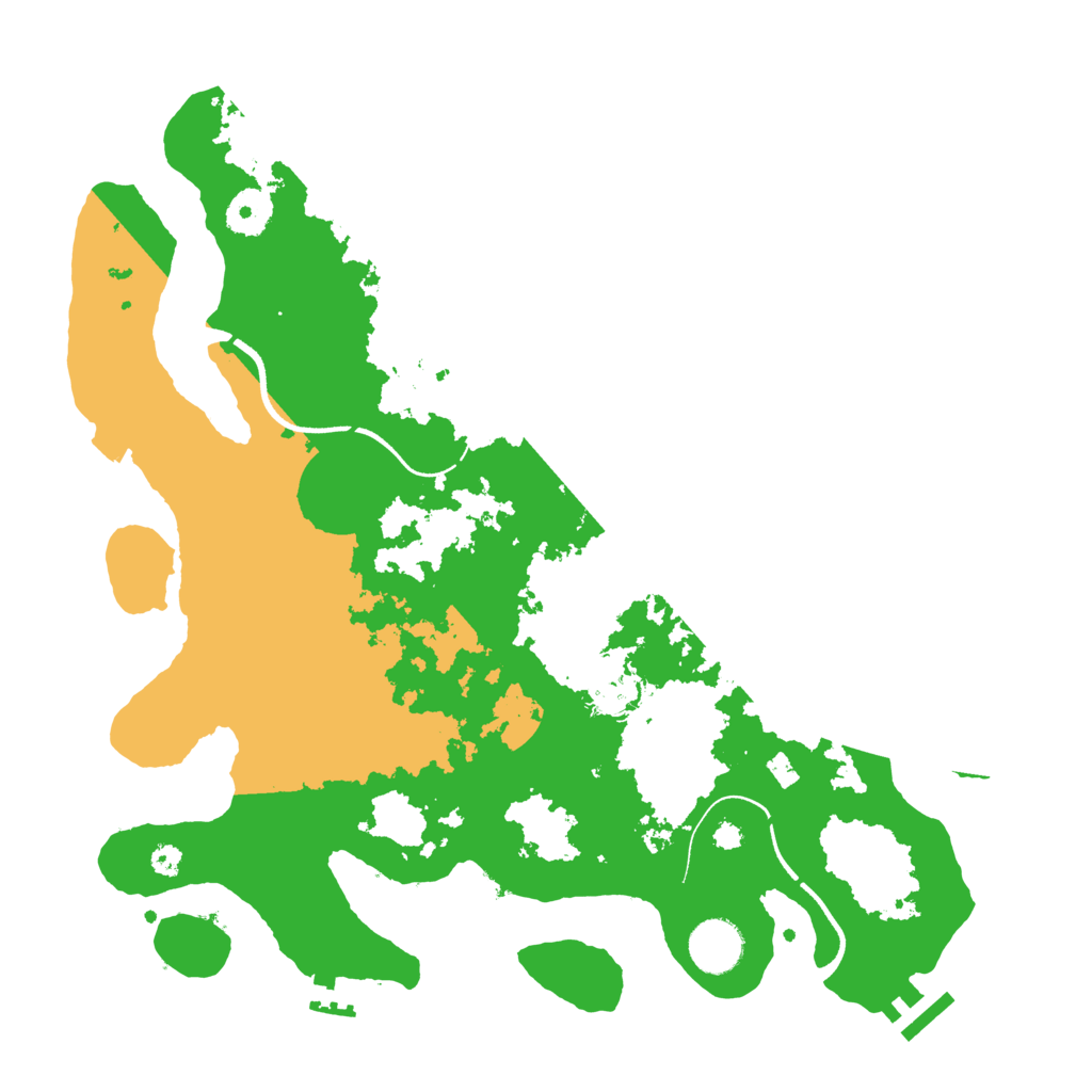 Biome Rust Map: Procedural Map, Size: 3550, Seed: 395501