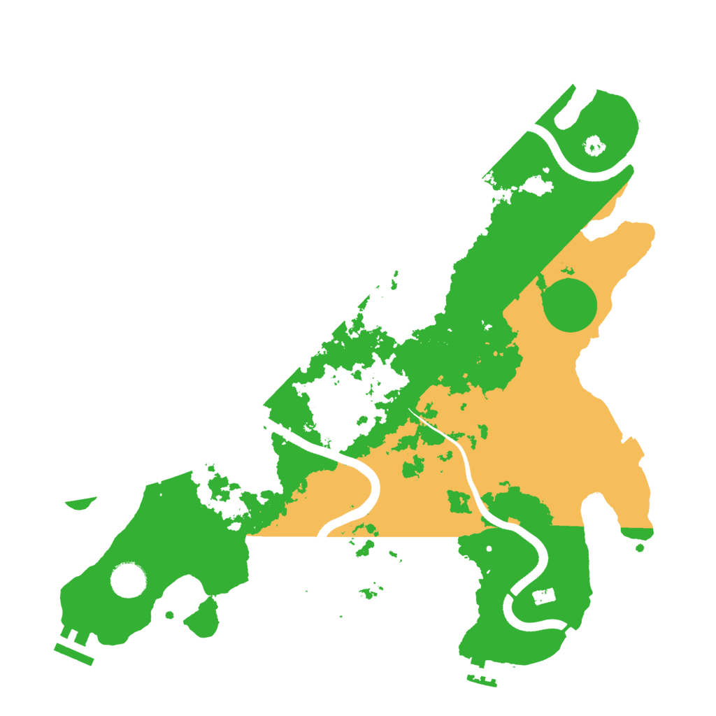 Biome Rust Map: Procedural Map, Size: 3550, Seed: 754957