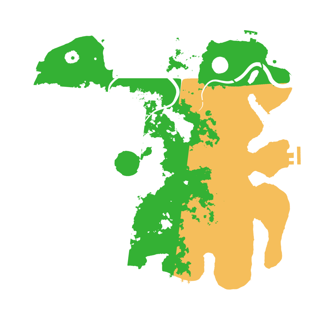 Biome Rust Map: Procedural Map, Size: 3550, Seed: 969255