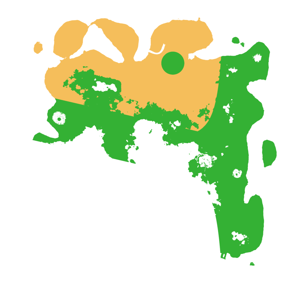 Biome Rust Map: Procedural Map, Size: 3500, Seed: 451217