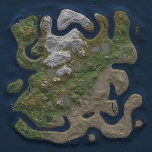 Thumbnail Rust Map: Procedural Map, Size: 3850, Seed: 156268346, 19 Monuments