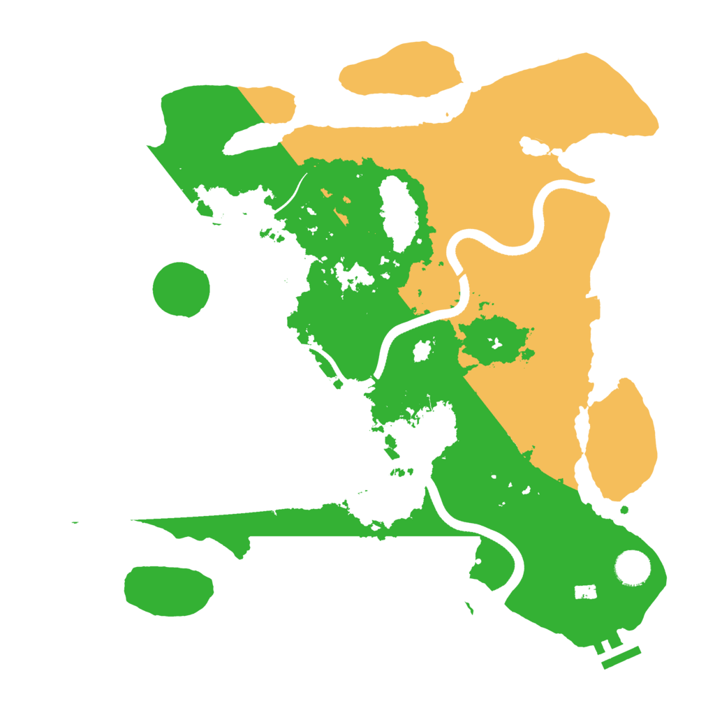 Biome Rust Map: Procedural Map, Size: 3550, Seed: 823165