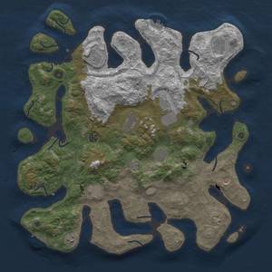 Thumbnail Rust Map: Procedural Map, Size: 4500, Seed: 58, 19 Monuments