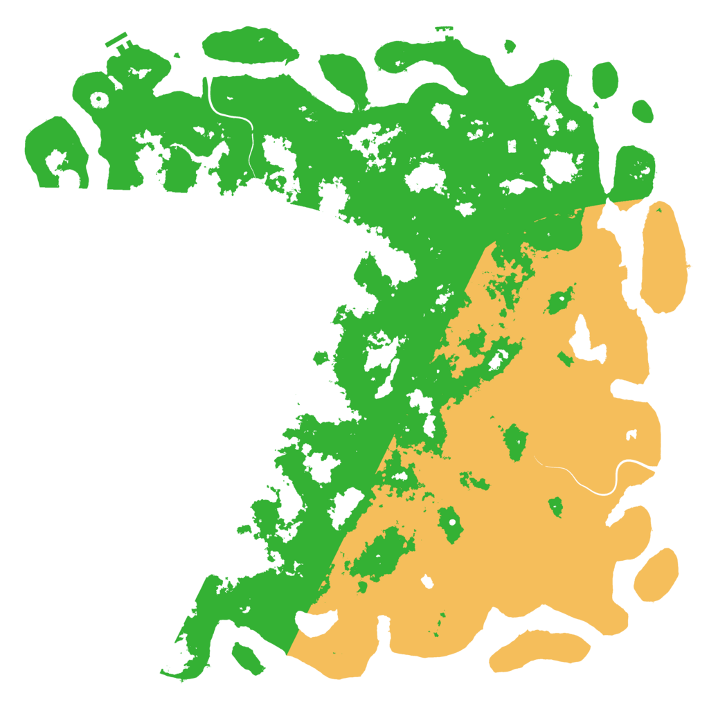 Biome Rust Map: Procedural Map, Size: 6000, Seed: 15663685