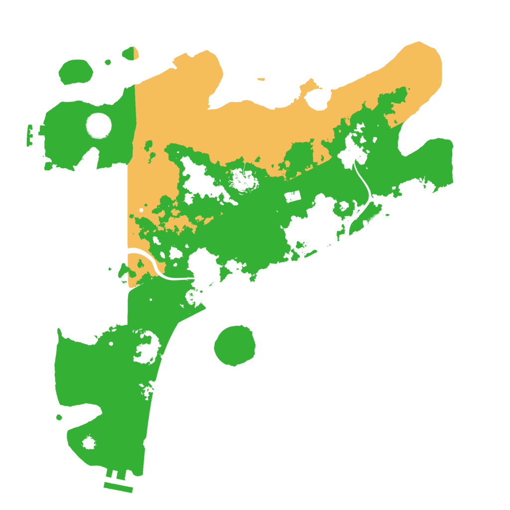 Biome Rust Map: Procedural Map, Size: 3550, Seed: 904670