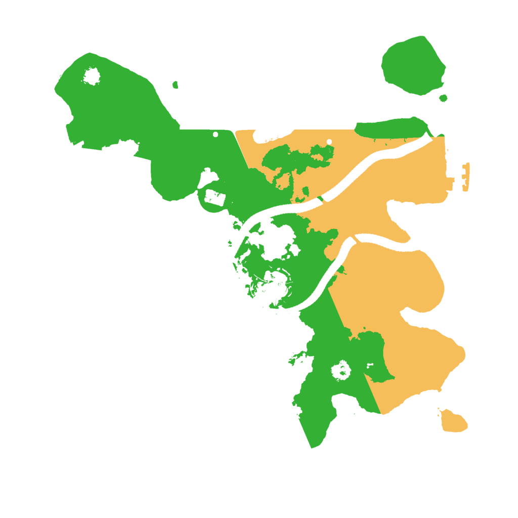 Biome Rust Map: Procedural Map, Size: 2750, Seed: 3121