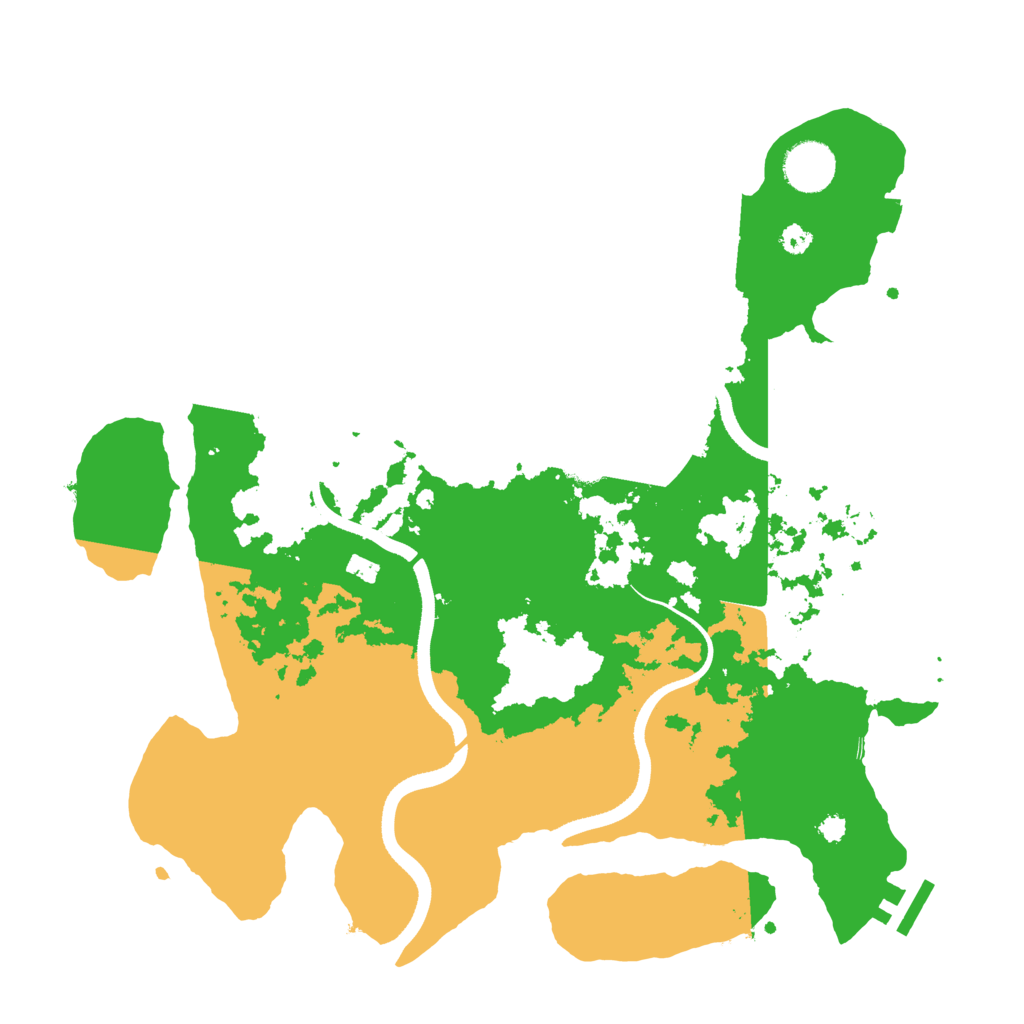 Biome Rust Map: Procedural Map, Size: 3500, Seed: 897364