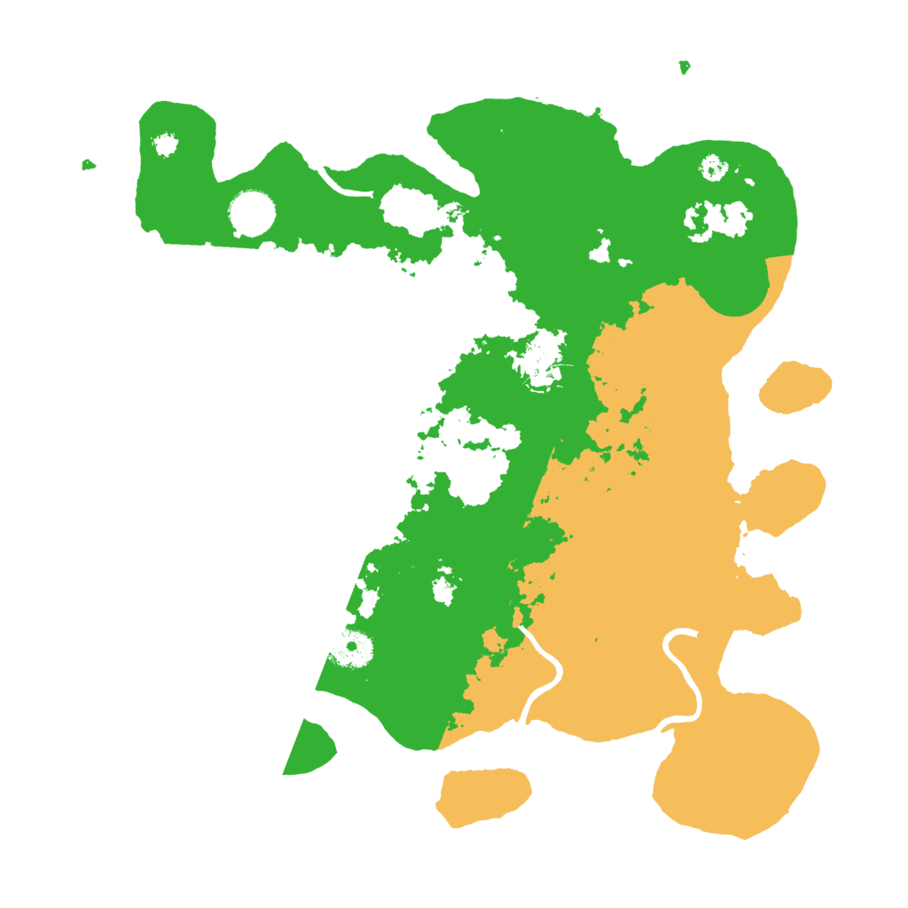 Biome Rust Map: Procedural Map, Size: 3500, Seed: 154488