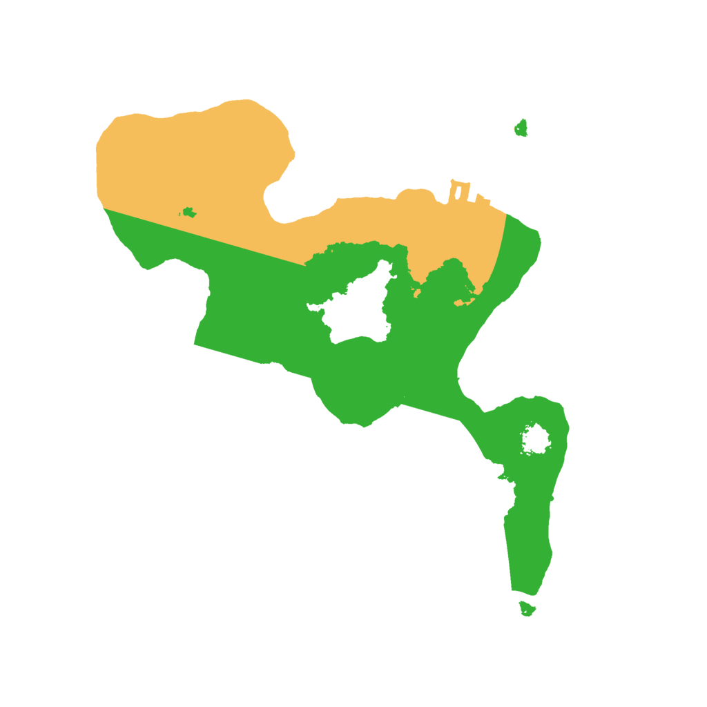 Biome Rust Map: Procedural Map, Size: 2200, Seed: 2147483647