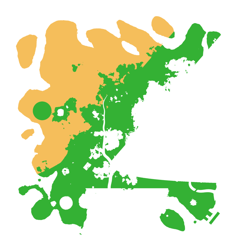 Biome Rust Map: Procedural Map, Size: 3550, Seed: 819432