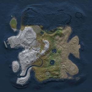 Thumbnail Rust Map: Procedural Map, Size: 2800, Seed: 17777, 9 Monuments