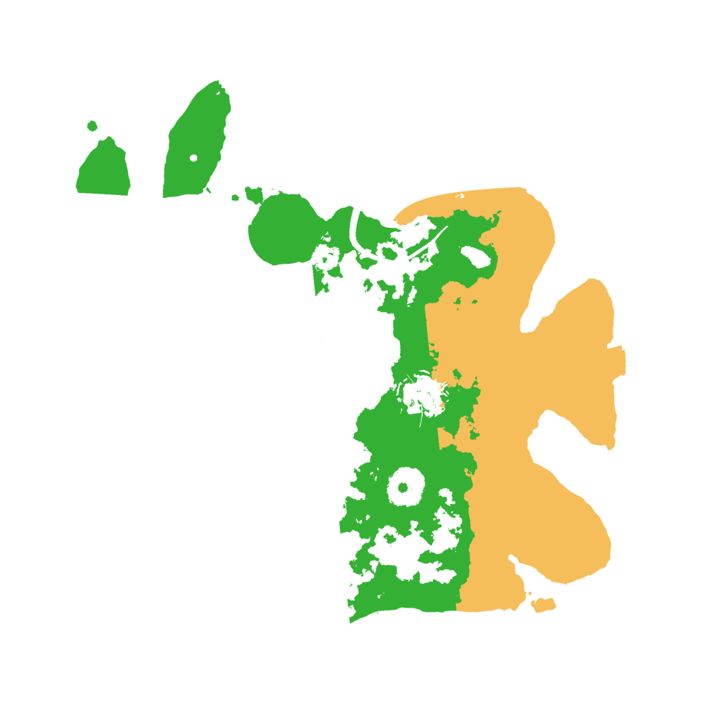 Biome Rust Map: Procedural Map, Size: 2800, Seed: 17777