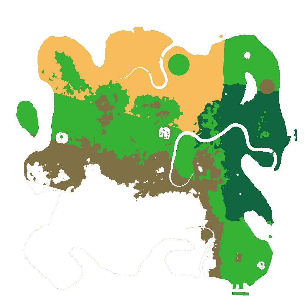 Biome Rust Map: Procedural Map, Size: 3750, Seed: 2147483647