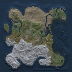 Thumbnail Rust Map: Procedural Map, Size: 3750, Seed: 2147483647, 15 Monuments