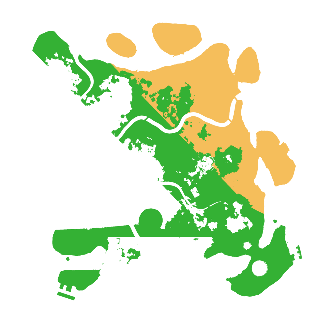 Biome Rust Map: Procedural Map, Size: 3550, Seed: 291778