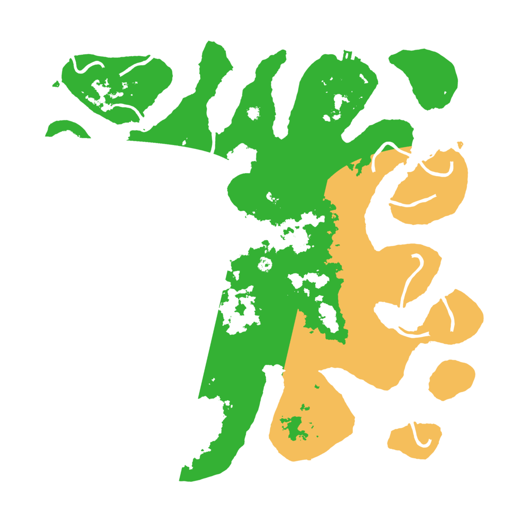Biome Rust Map: Procedural Map, Size: 3700, Seed: 349084515