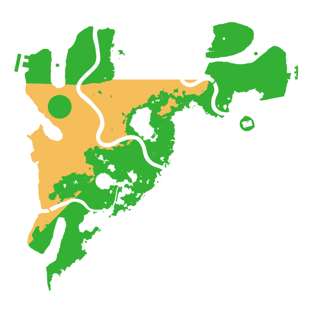 Biome Rust Map: Procedural Map, Size: 3550, Seed: 35782
