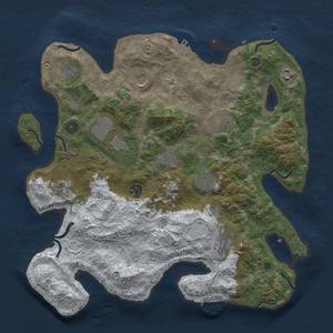 Thumbnail Rust Map: Procedural Map, Size: 3800, Seed: 2147483647, 19 Monuments