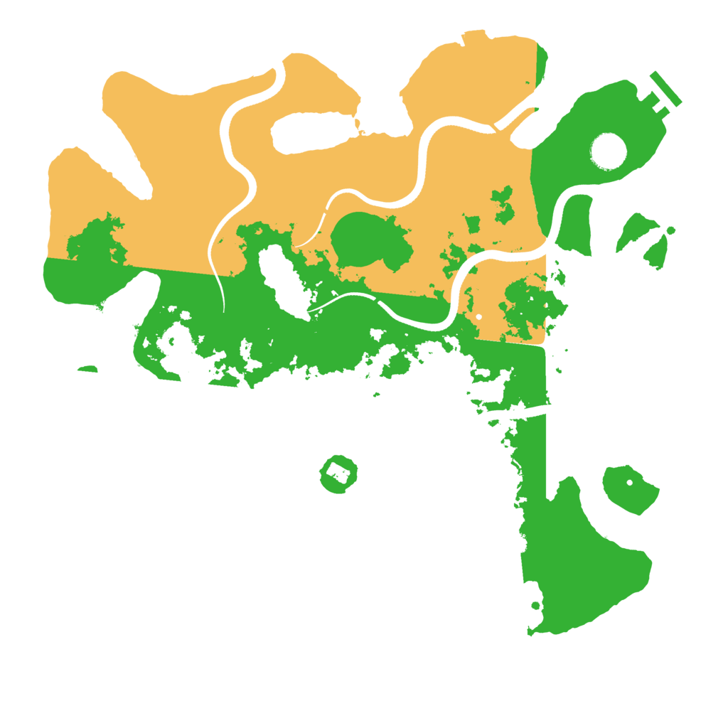 Biome Rust Map: Procedural Map, Size: 3550, Seed: 242528