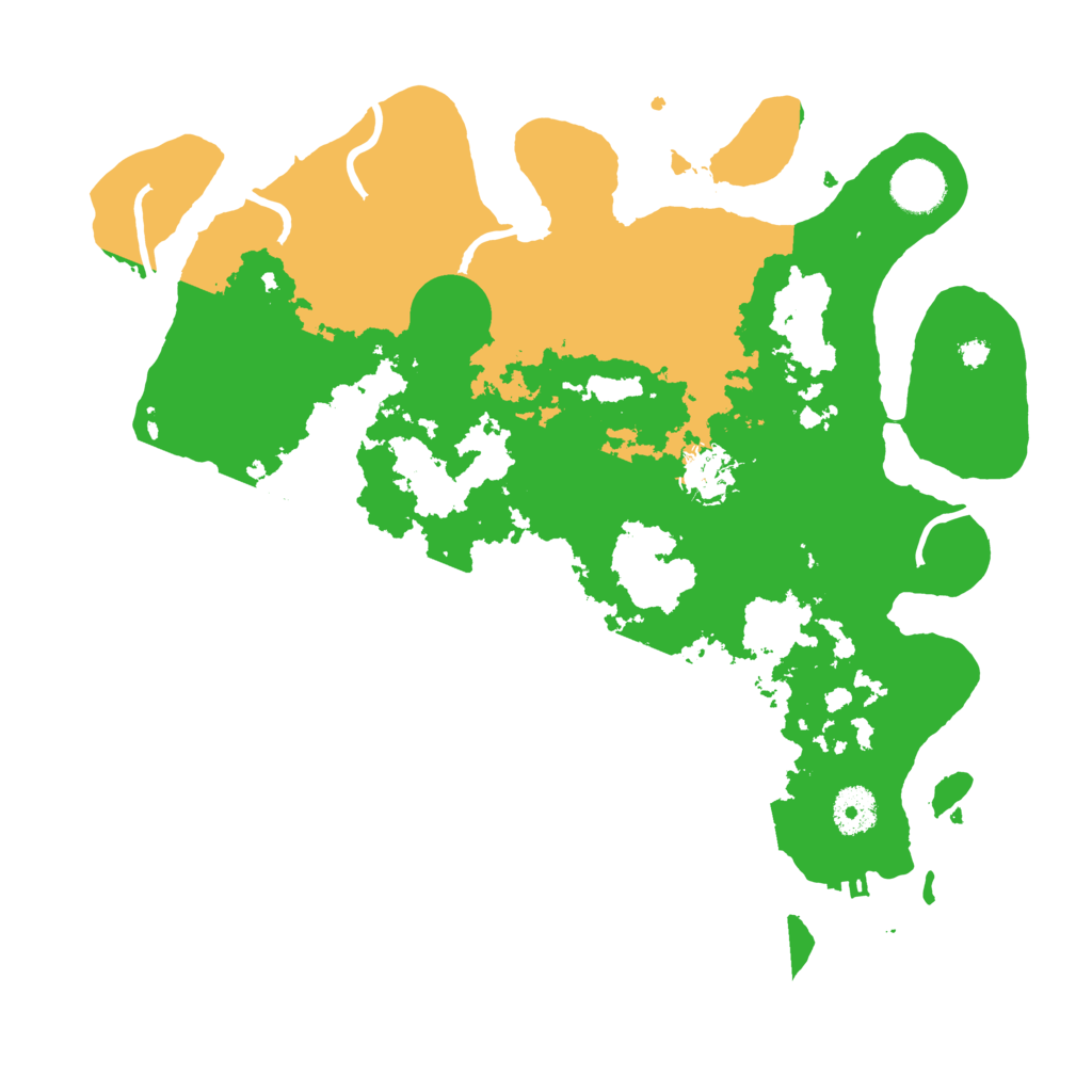 Biome Rust Map: Procedural Map, Size: 3550, Seed: 165617