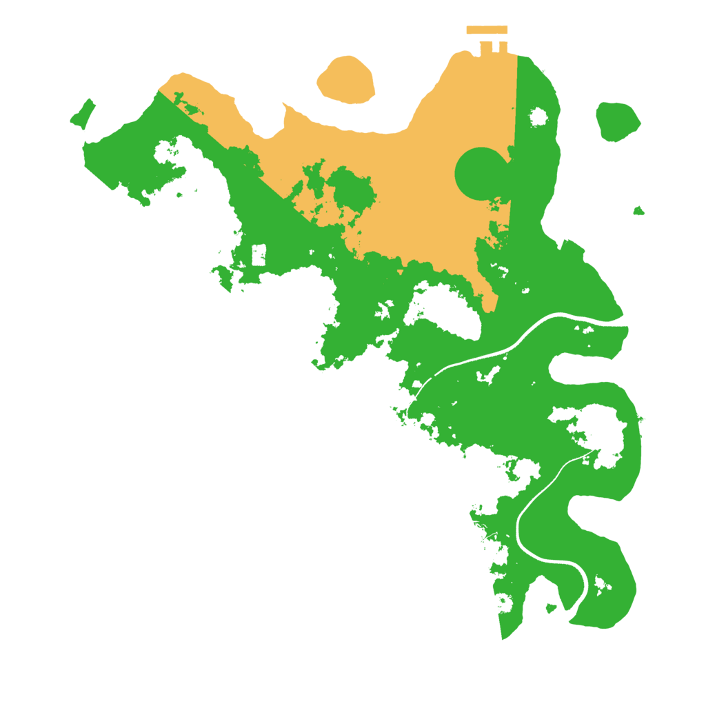 Biome Rust Map: Procedural Map, Size: 3500, Seed: 6000