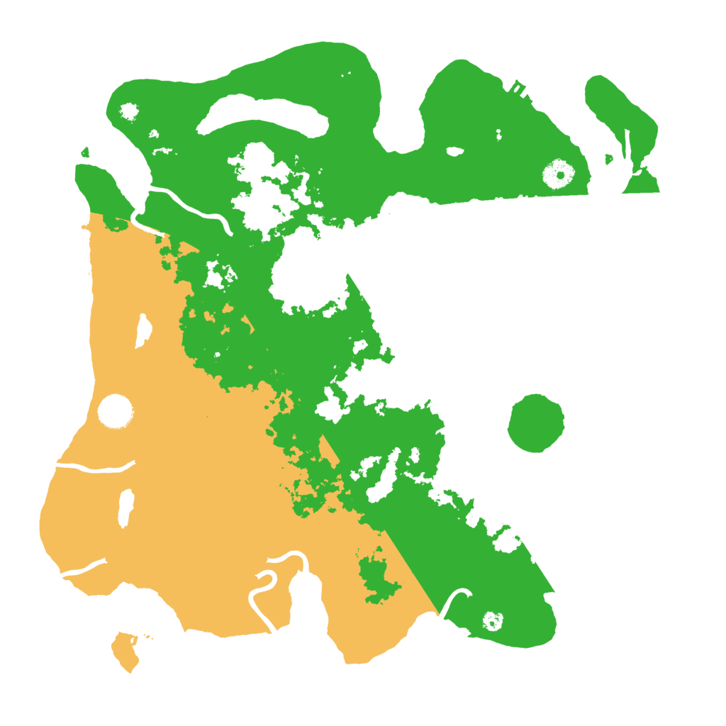 Biome Rust Map: Procedural Map, Size: 3700, Seed: 551490