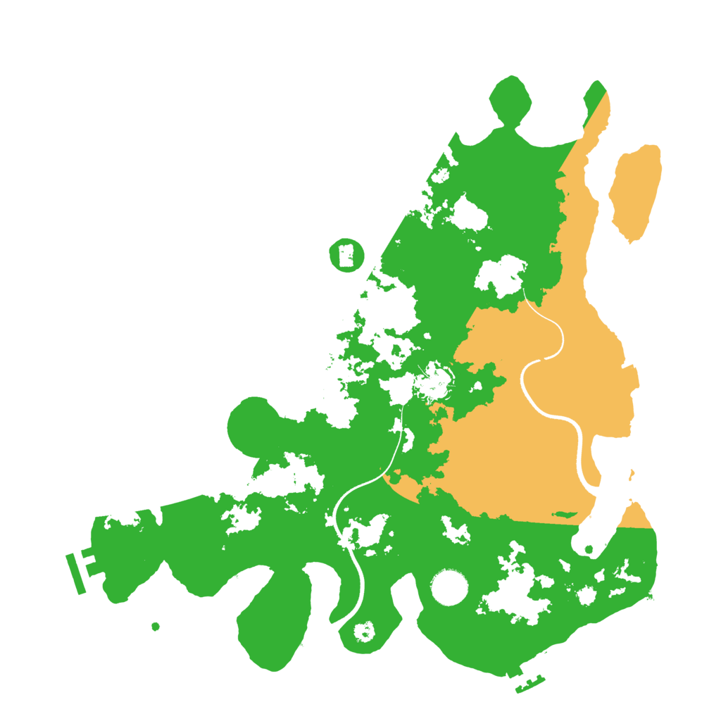Biome Rust Map: Procedural Map, Size: 3500, Seed: 627